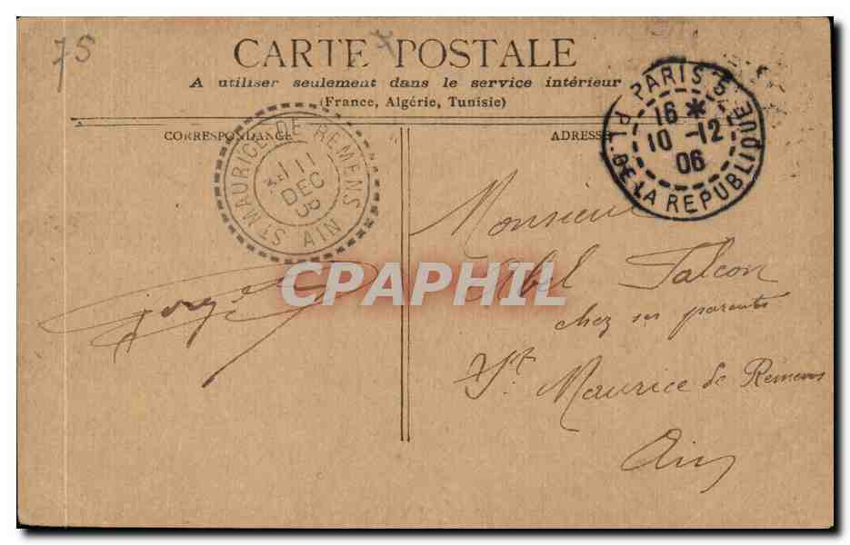 Paris CPA Boulevard et porte St martin — Verso