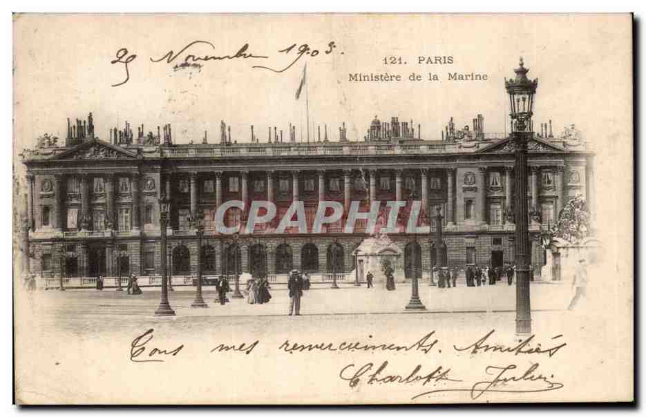 Paris CPA Ministere de la Marine