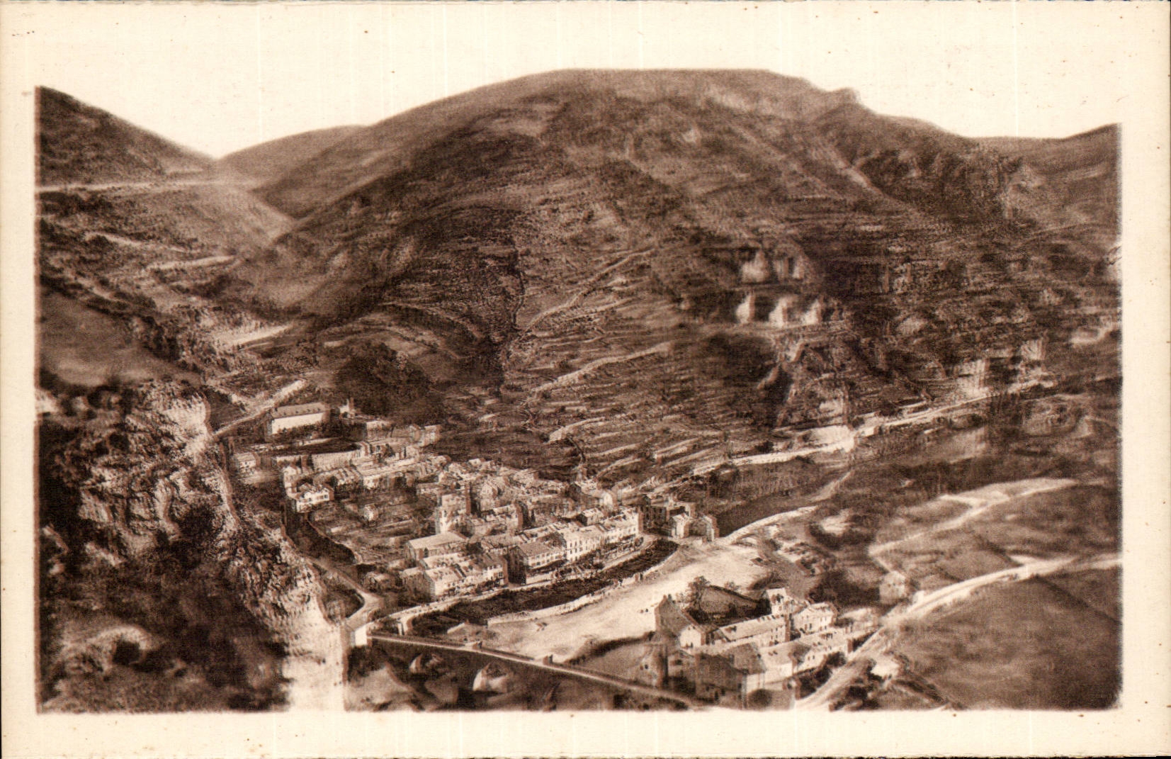 Gorges du Tarn CPA Ste Enimie Vue panoramique