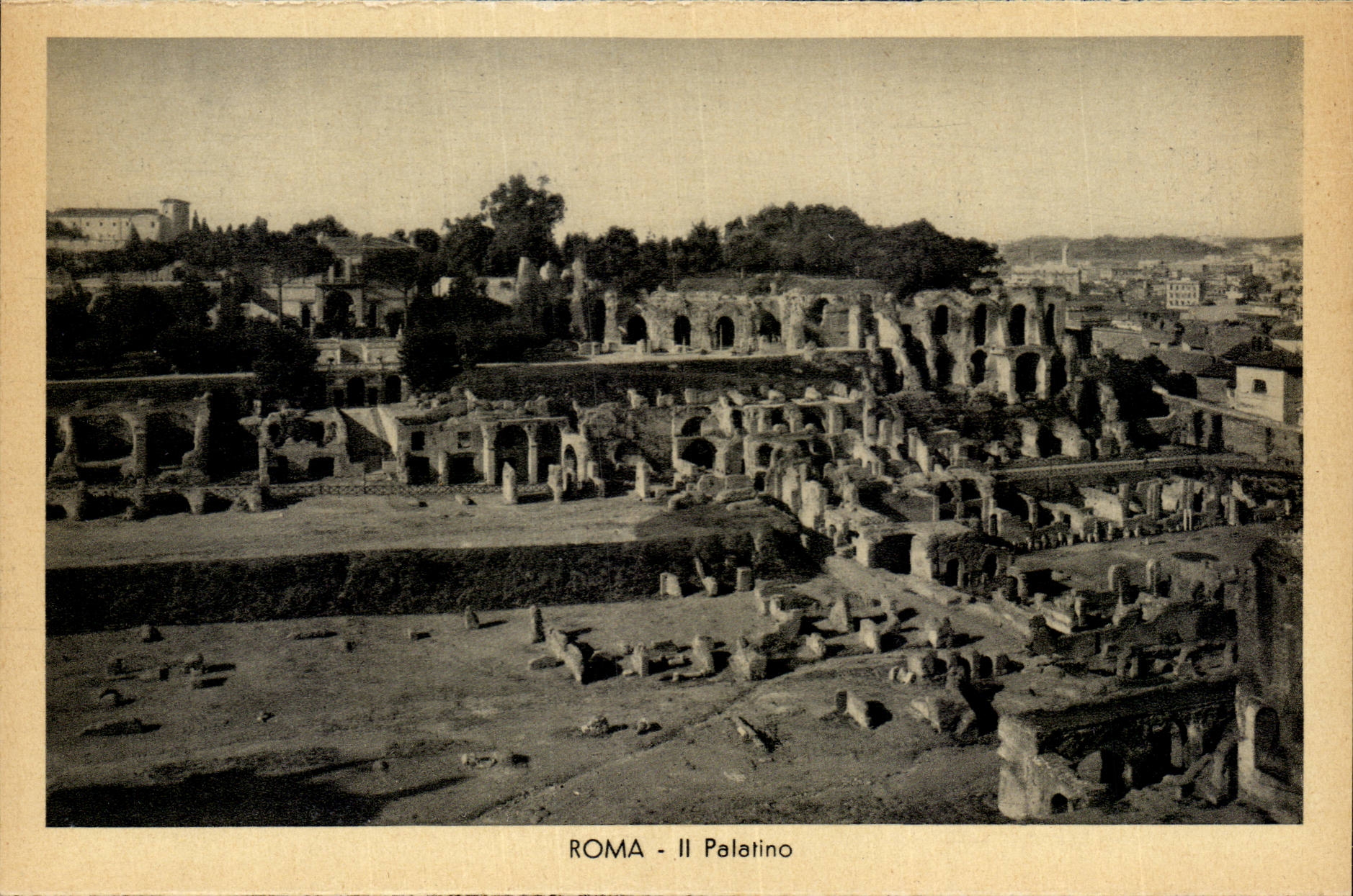 Italie Italia Roma CPA Il palatino