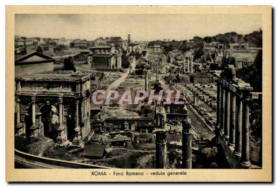 Italie Italia Roma CPA Foro Romano Veduta generale