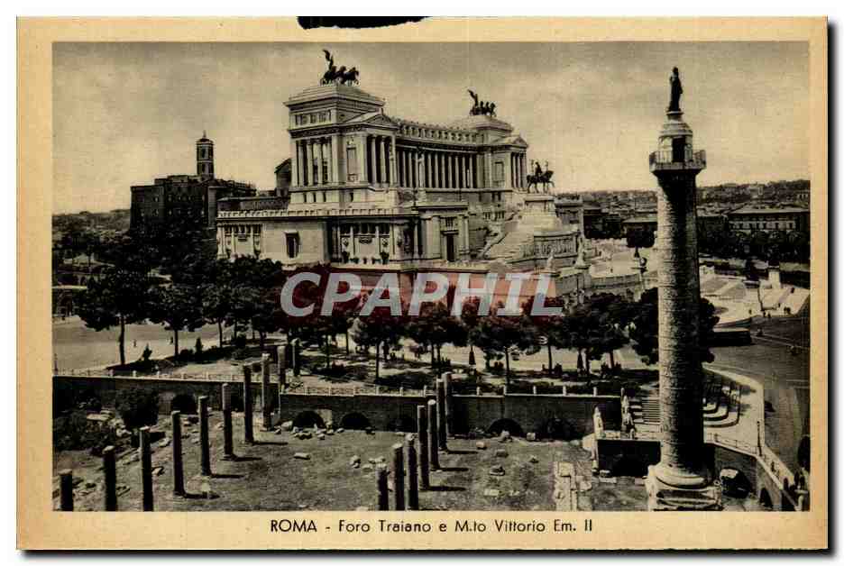 Italie Italia Roma CPA templo di Venere e Roma