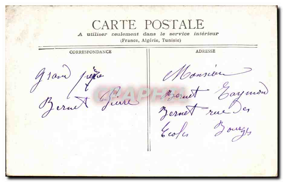 Paris CPA Pylones du pont Alexandre III — Verso