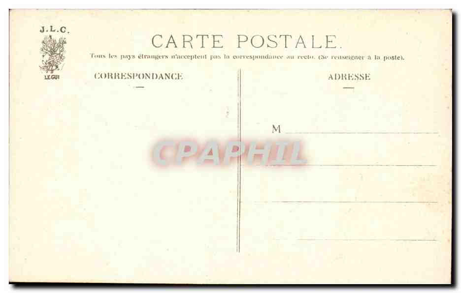 Paris CPA Sur le pont Alexandre III — Verso