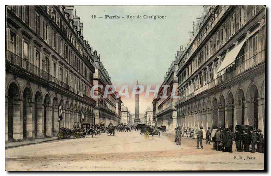 Paris CPA Rue de Castiglione