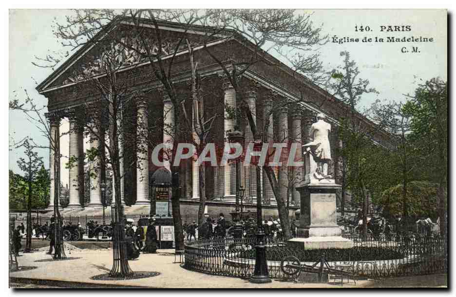 Paris CPA Eglise de la madeleine