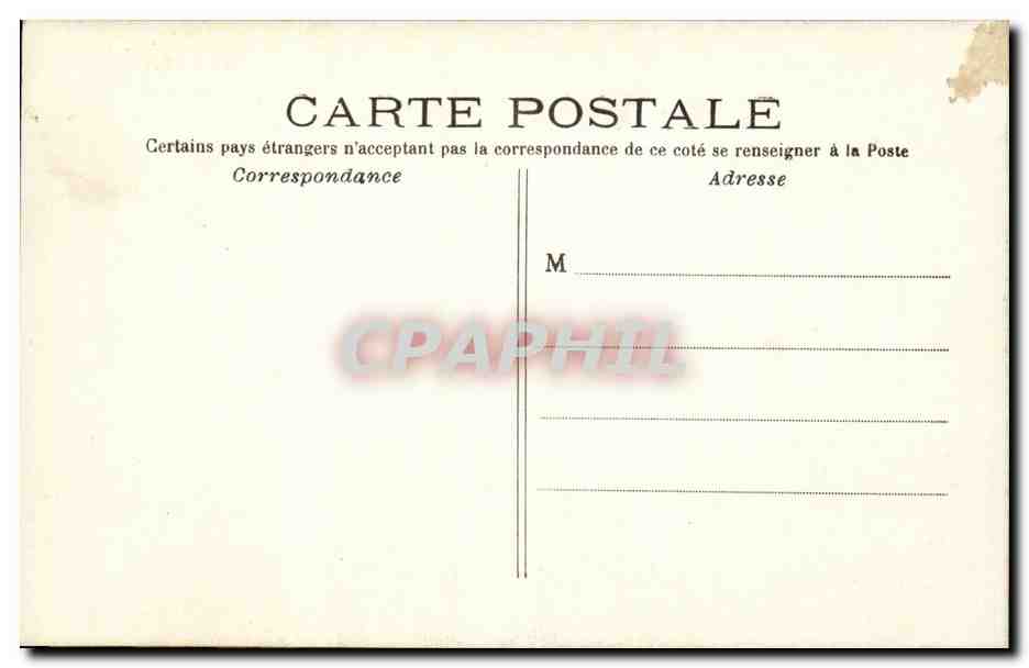 Paris CPA Eglise de la madeleine — Rückseite