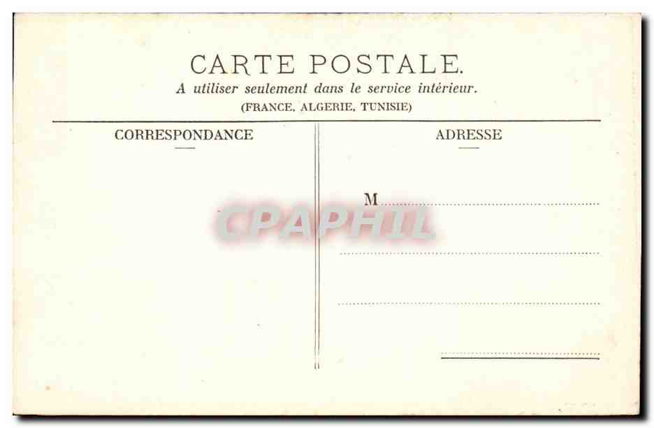 Paris CPA Parc Monceaau Allee transversale (partie Nord Est) — Verso