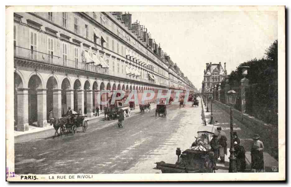 Paris CPA La rue de Rivoli