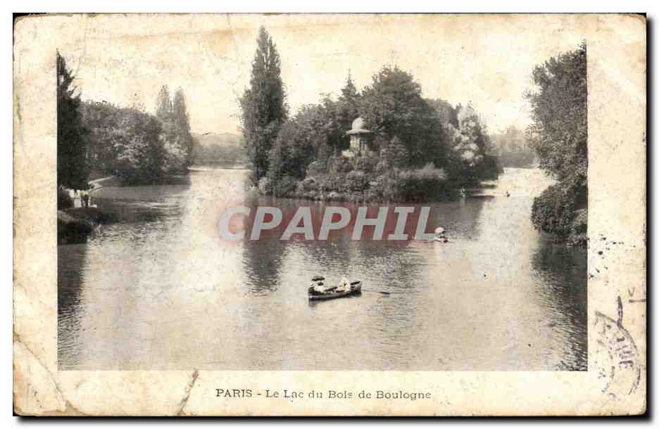 PARIS - Der See im Bois de Boulogne — unbekannter Verlag, Seriennummer nicht sichtbar