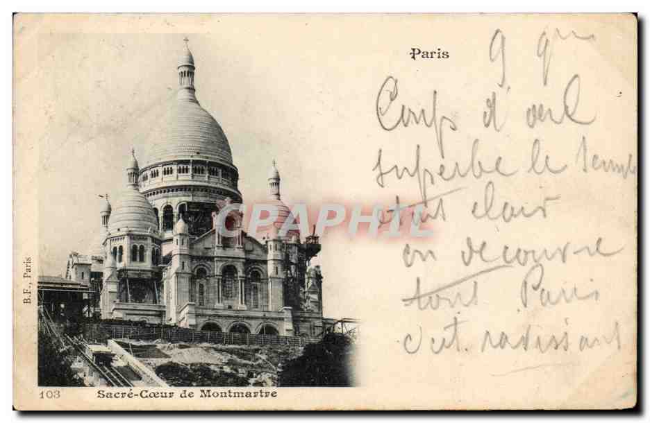 Paris CPA sacre Coeur de montmartre