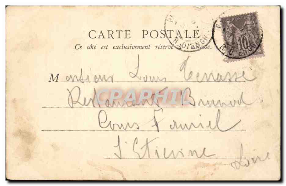 Paris CPA sacre Coeur de montmartre — Rückseite