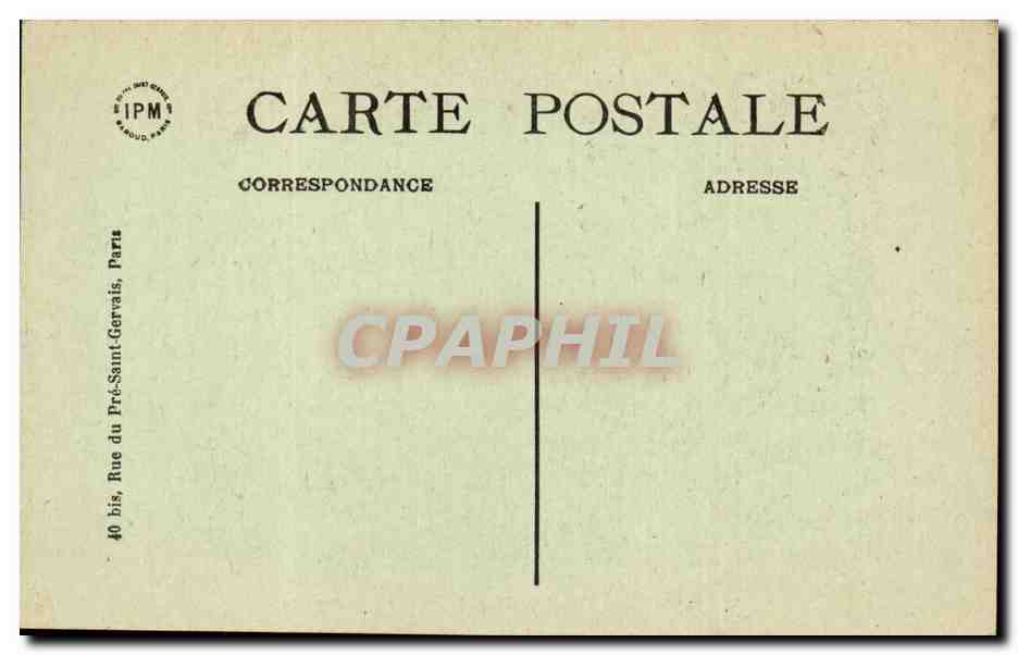 Paris - 5 - Jardin des Plantes - Cygnes - CPA swan — Rückseite