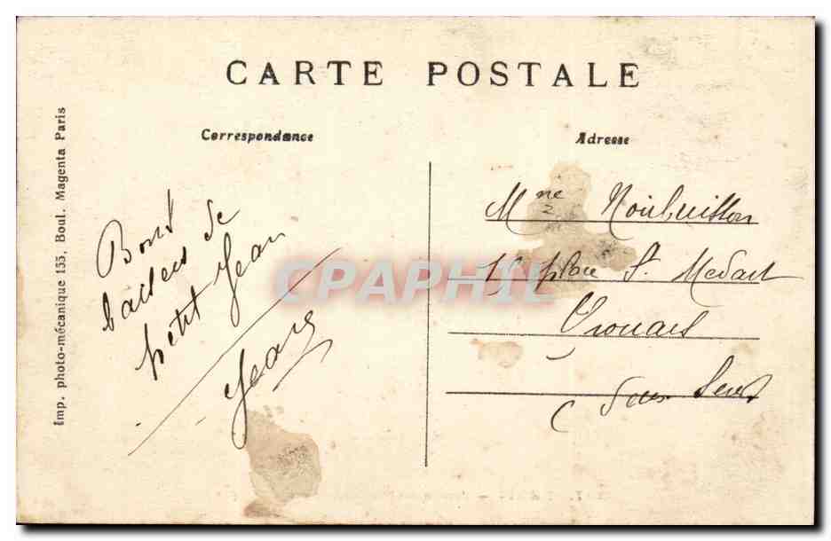 Paris - 5 - Jardin des Plantes - Lion d'Afrique - Africa - CPA  — Rückseite