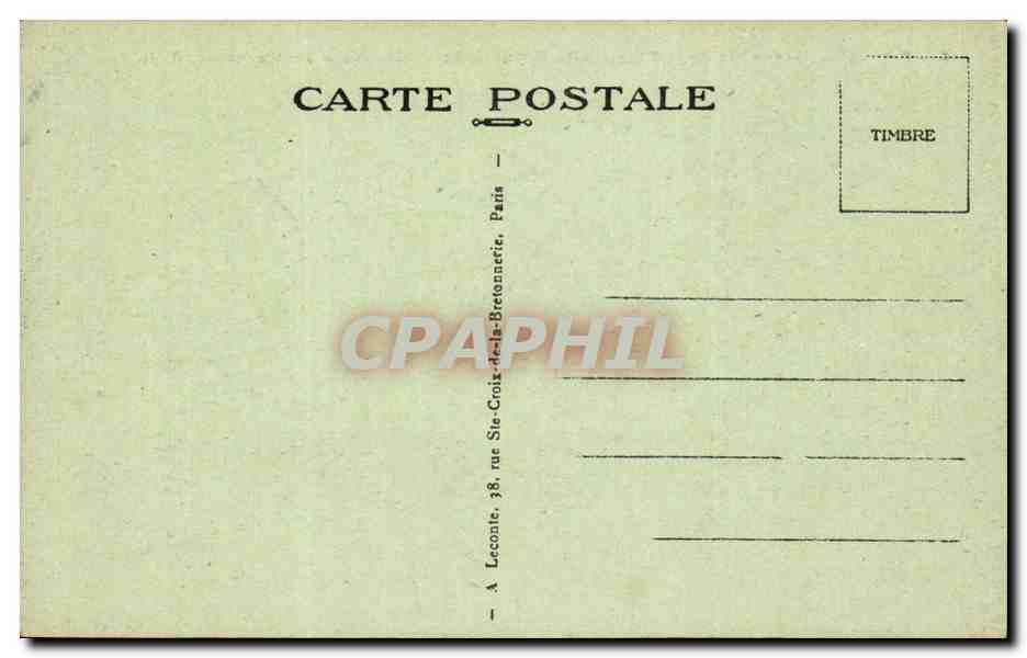 Paris - 10 - Ensemble de la Place de la Republique CPA  — Verso