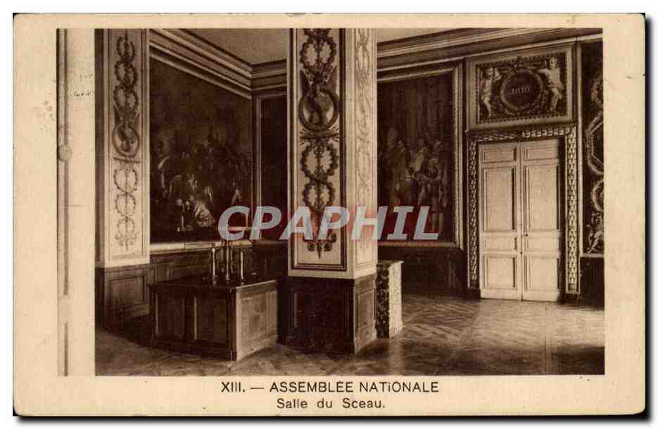 Paris - 7 - Assemble Nationale - Salle du Sceau CPA 