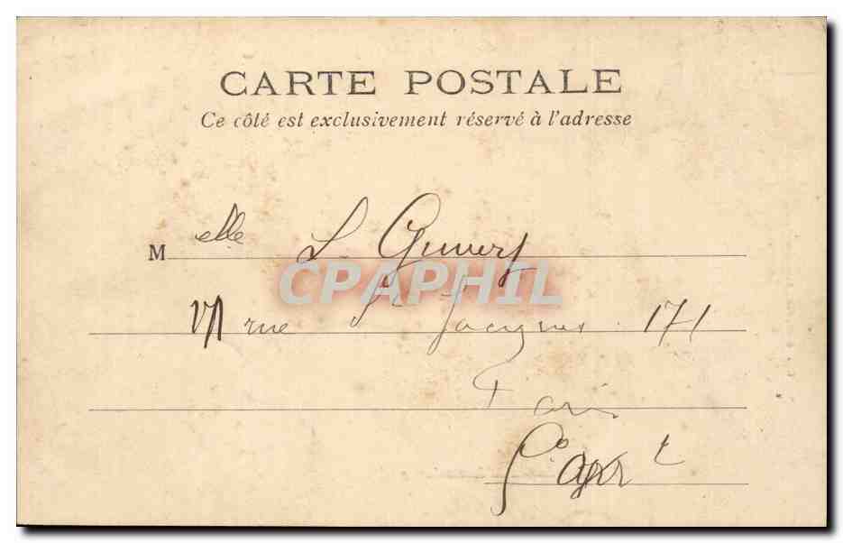 Paris - 6 - Jardin du Luxembourg CPA  — Verso