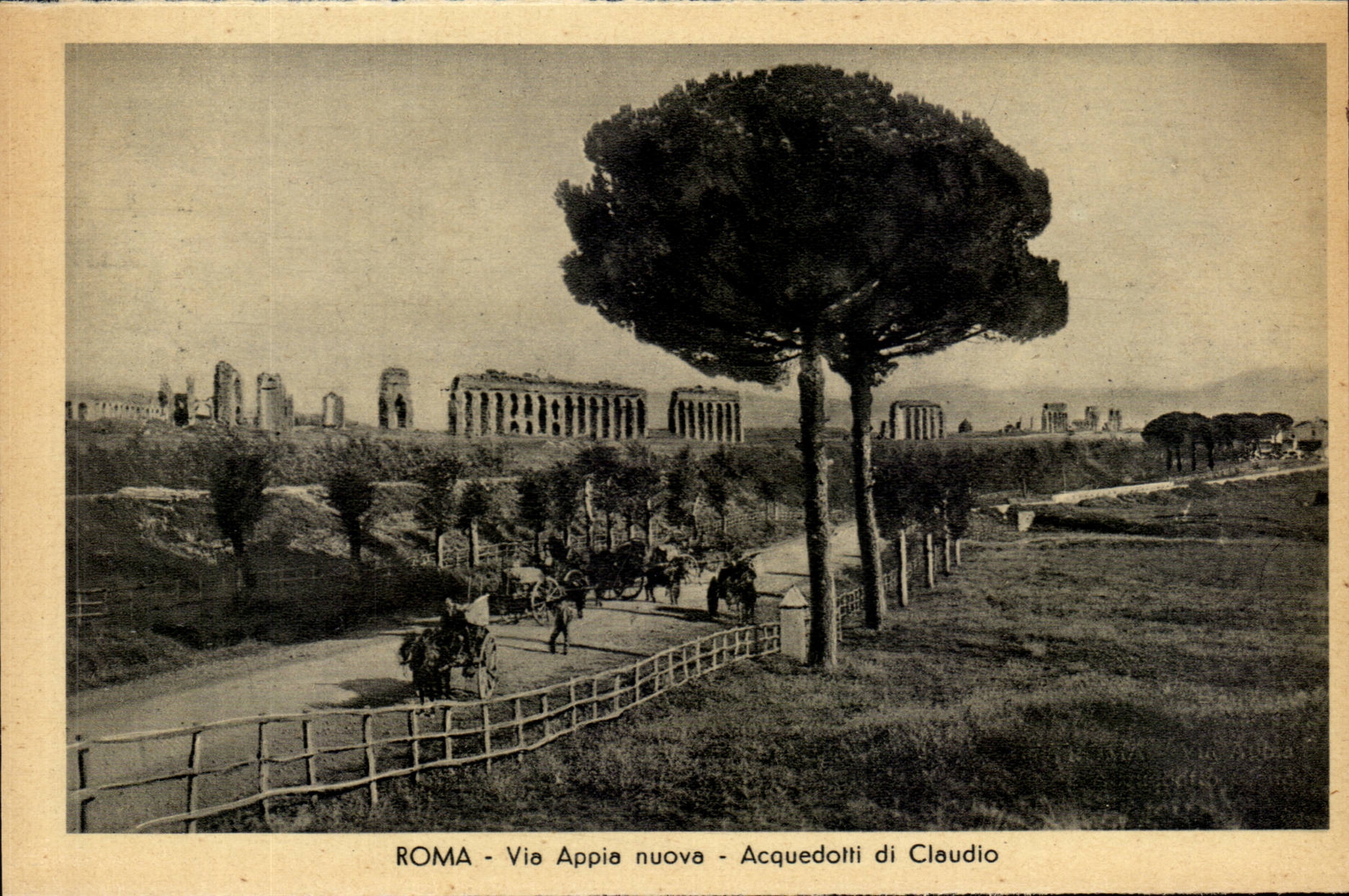 Italia - Italie - Roma - Rome - Via Appia nuova Acquedotti di Claudio - CPA 