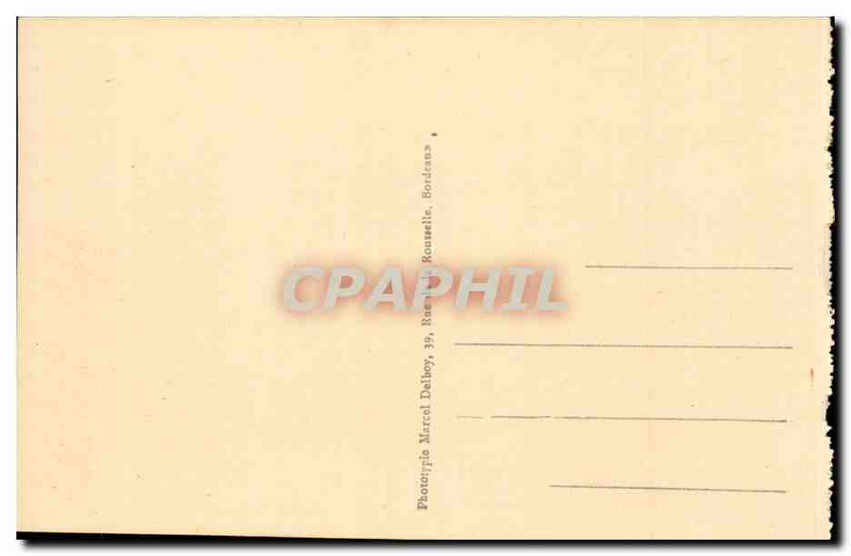 Lourdes - Le Gave - Le Pont et le Chateau CPA  — Verso