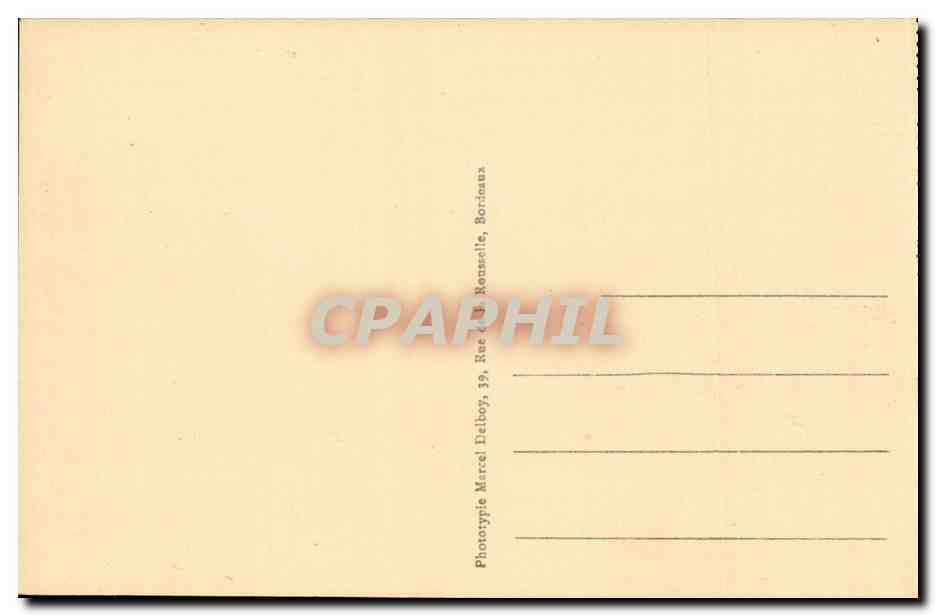 Lourdes - Statue de St Michel - Calvaire Breton CPA  — Verso