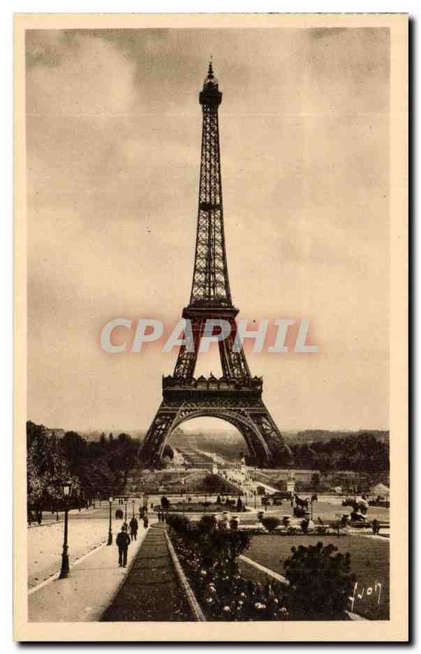 Paris - 7 - La Tour Eiffel - The Eiffel Tower CPA 