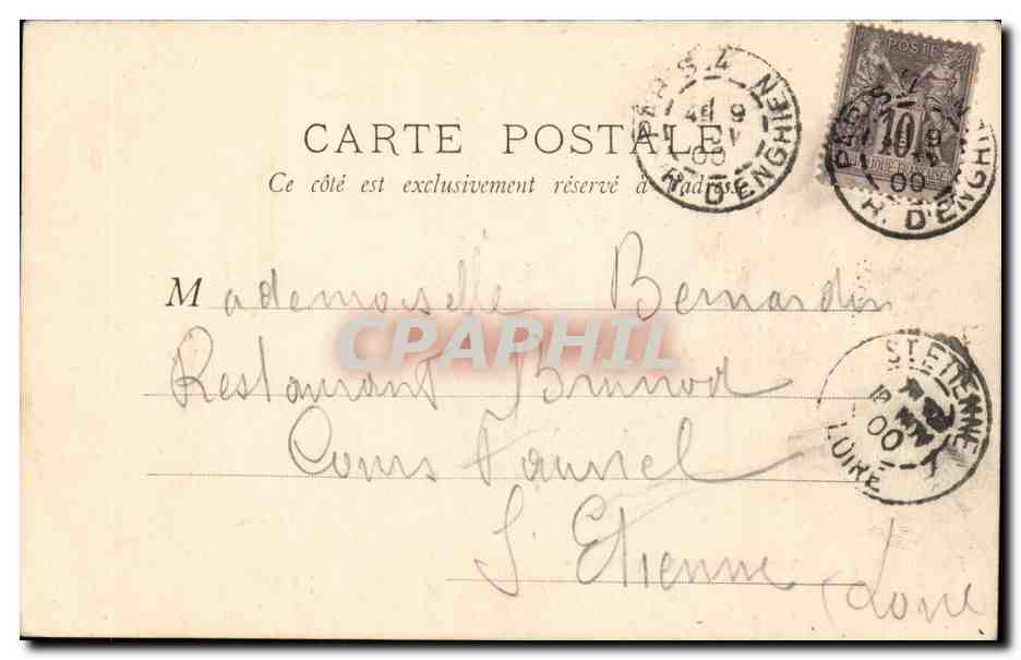 Paris - 10 - Place de la Republique CPA  — Verso