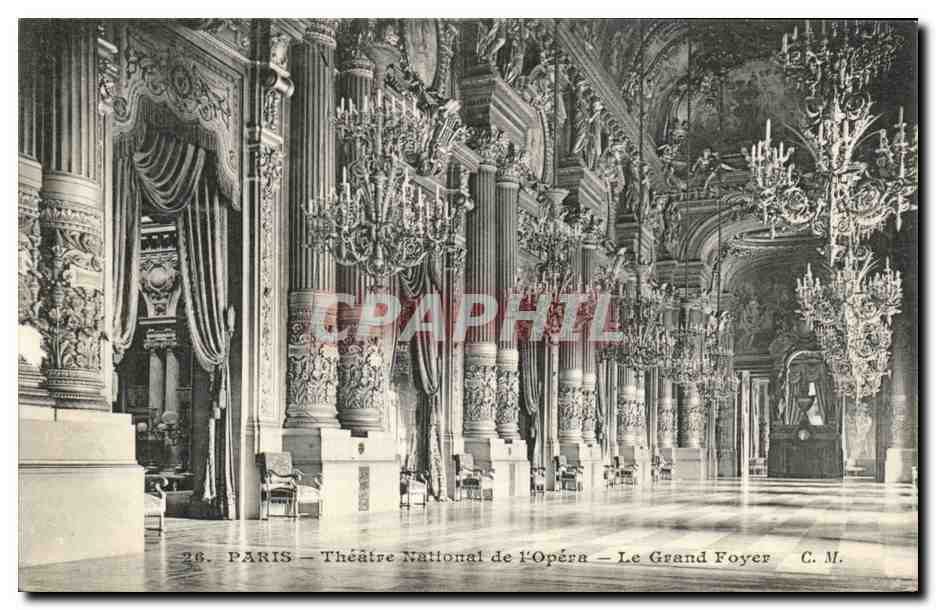 Paris - 9 - Theatre National de l'Opera - Le Grand Foyer CPA 