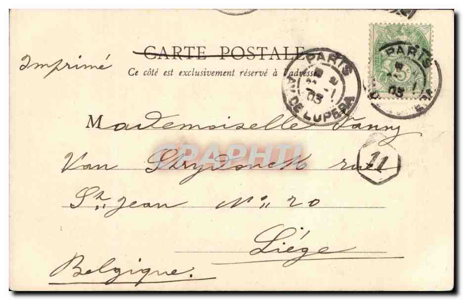 Paris - 8 - Rue Jean Goujon - Chapelle Notre Dame de la Consolation CPA  — Verso