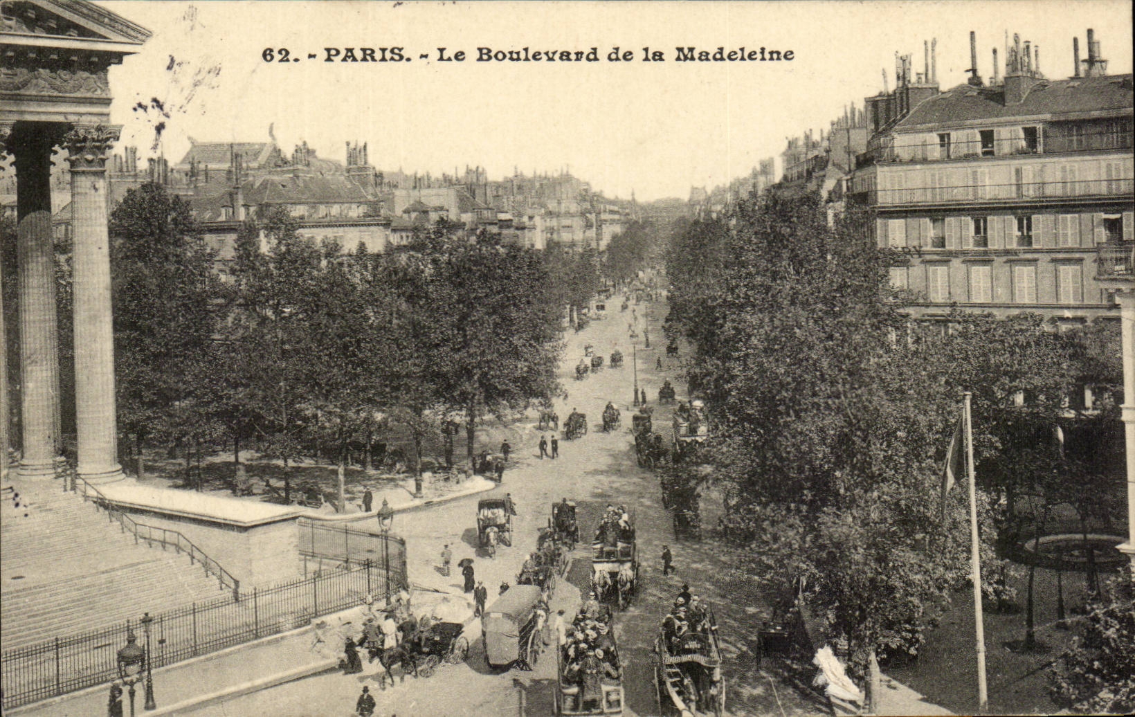Paris - 8 - Le Boulevard de la Madeleine - CPA 