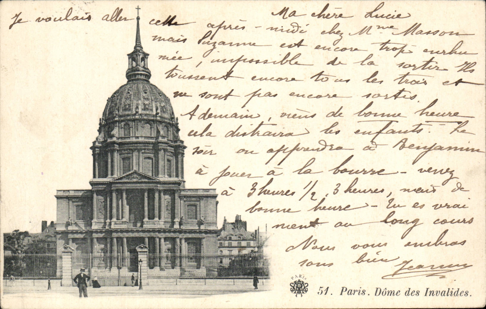 Paris - 7 - Dome des Invalides - CPA 