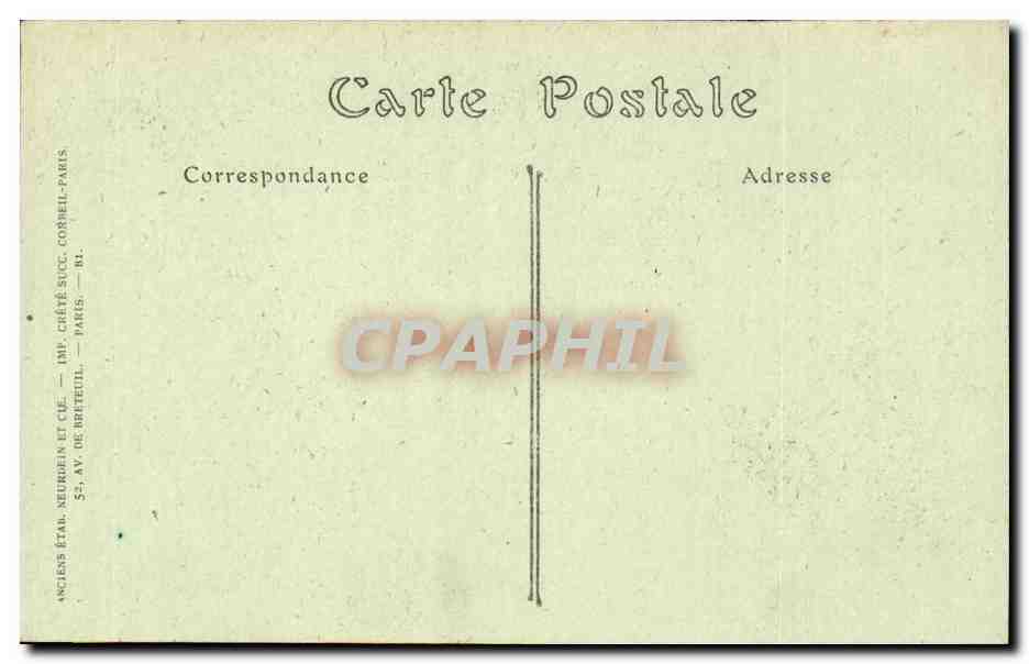 Paris - 5 - La Sorbonne - Cour de d'Honneur CPA  — Rückseite