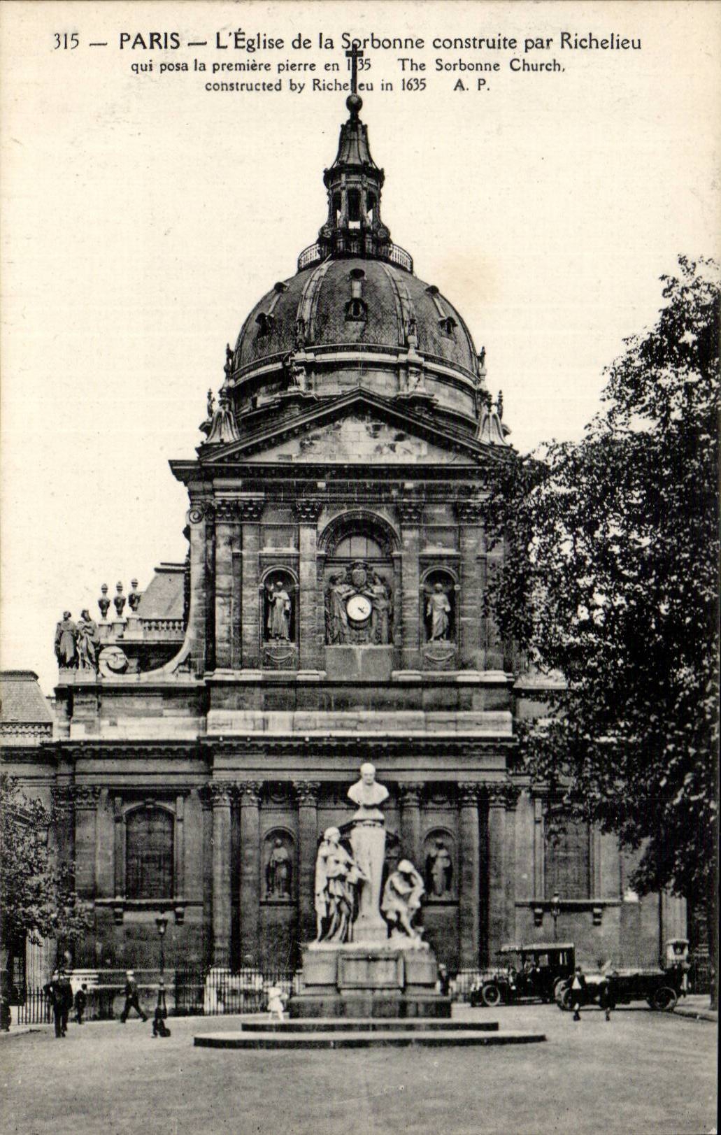 Paris - 5 - La Sorbonne - L'Eglise CPA 