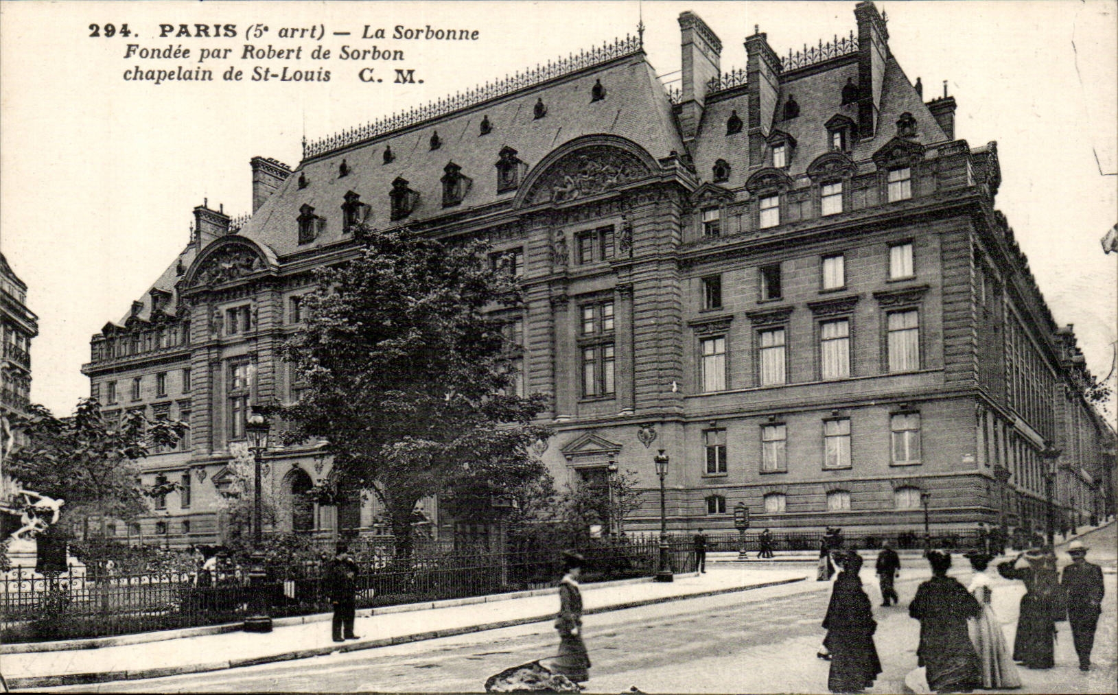 Paris - 5 - La Sorbonne - Fondee par Robet de Sorbon CPA 