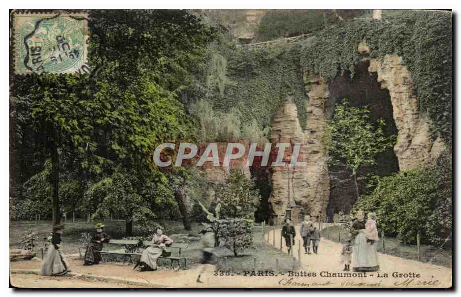 Paris - 19 - Parc du Buttes Chaumont - La Grotte Nourrice Nourrices - CPA 