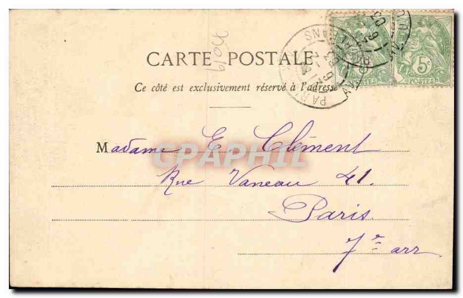Paris - 19 - Parc du Buttes Chaumont - Le Pont de Briques - CPA  — Rückseite