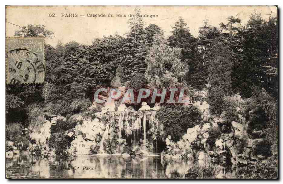 Paris - 16 - Bois de Boulogne - La Cascade - CPA 