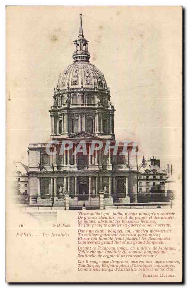 Paris - 7 - Les Invalides CPA 