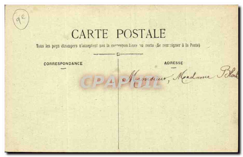 Paris - 8 - La Gare Saint Lazare - Cour du Havre CPA  — Verso