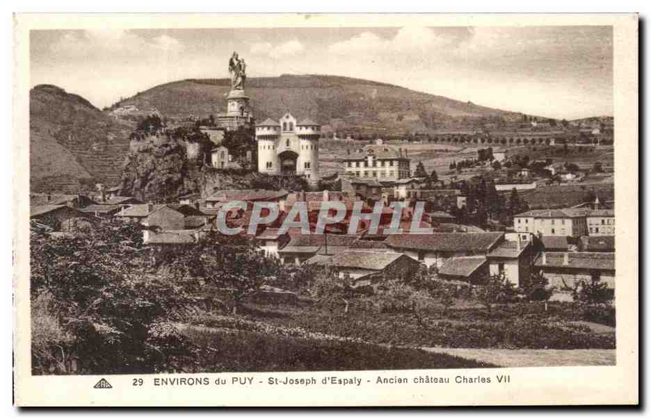 St-Joseph d'Espaly — Ancien château Charles VII — Éditeur : Atlas des Ardennes