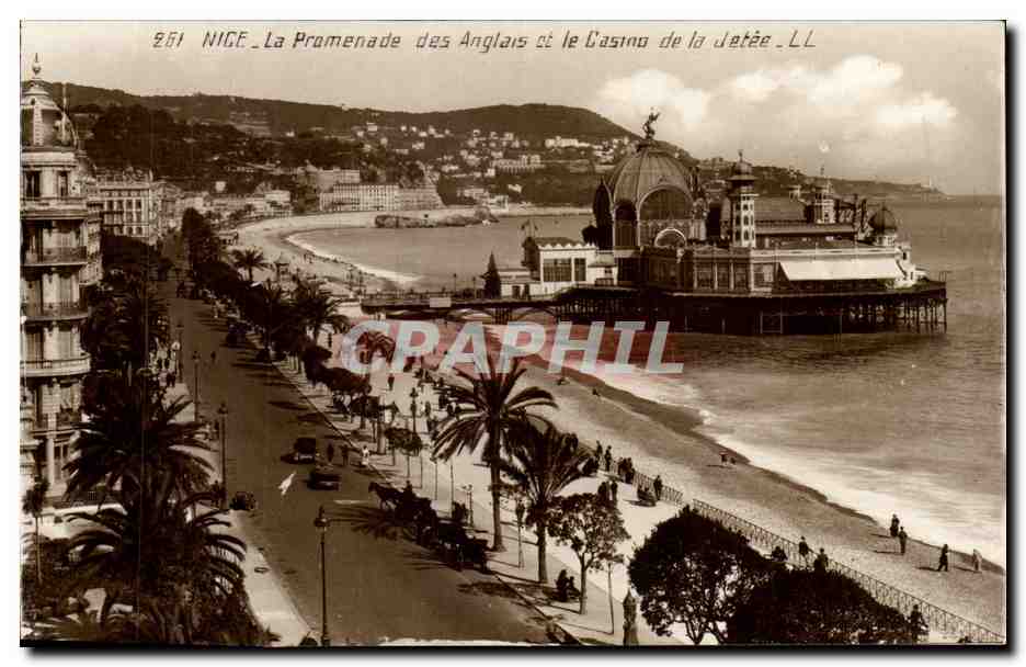 Nice - La Promenade des Anglais et le Casino de la Jetee - CPA 