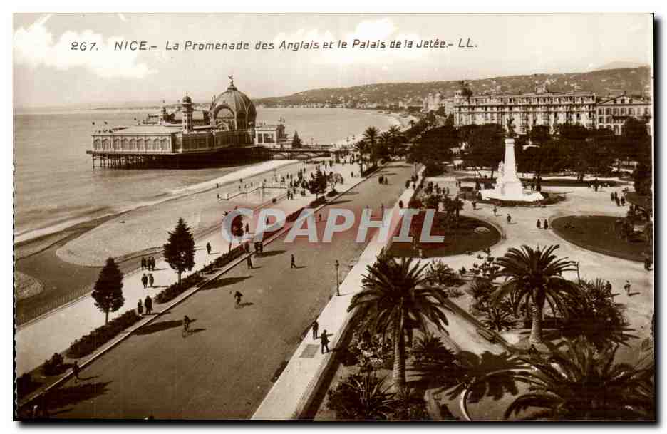 Nice - La Promenade des Anglais et le Palais de la Jetee - CPA 