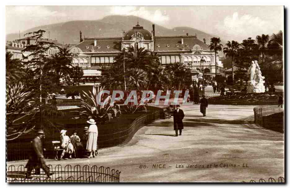 Nice - Les Jardins et le Casino - CPA 