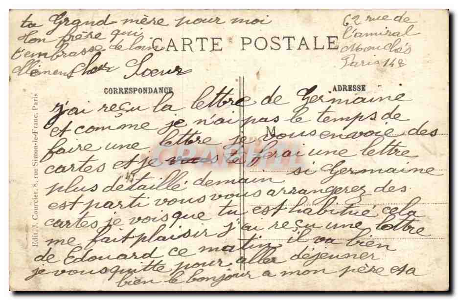 Paris - 7 - La Gare d'Orsay et la Seine - CPA  — Rückseite