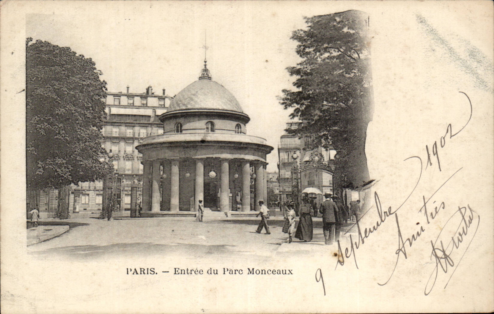 Paris - 8 - Entree du Parc Monceau - CPA 