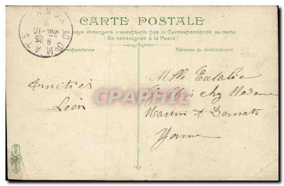 Paris - 1 - Colonne Vendome - CPA  — Verso