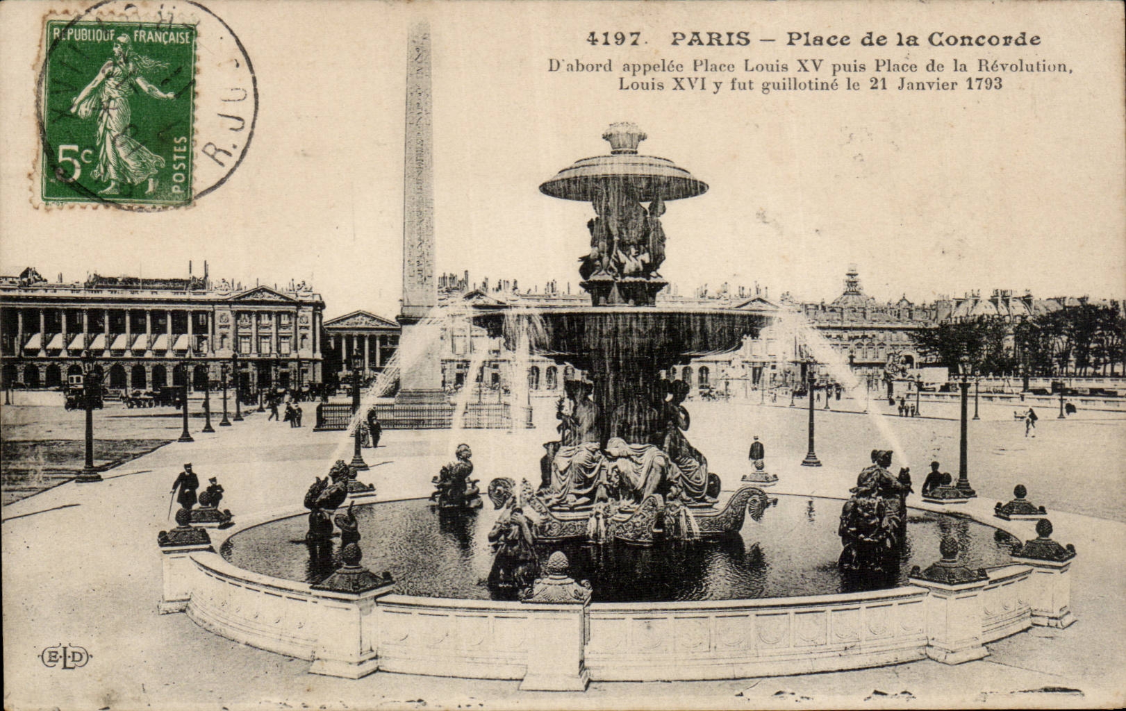 Paris - 8 - Place de la Concorde - CPA 