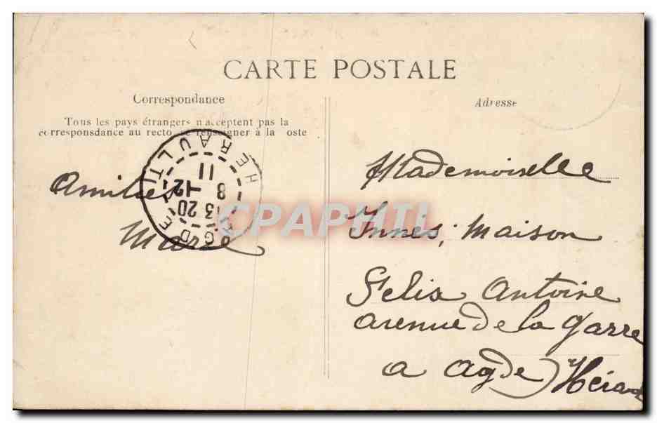 Paris - 8 - Place de la Concorde - CPA  — Verso