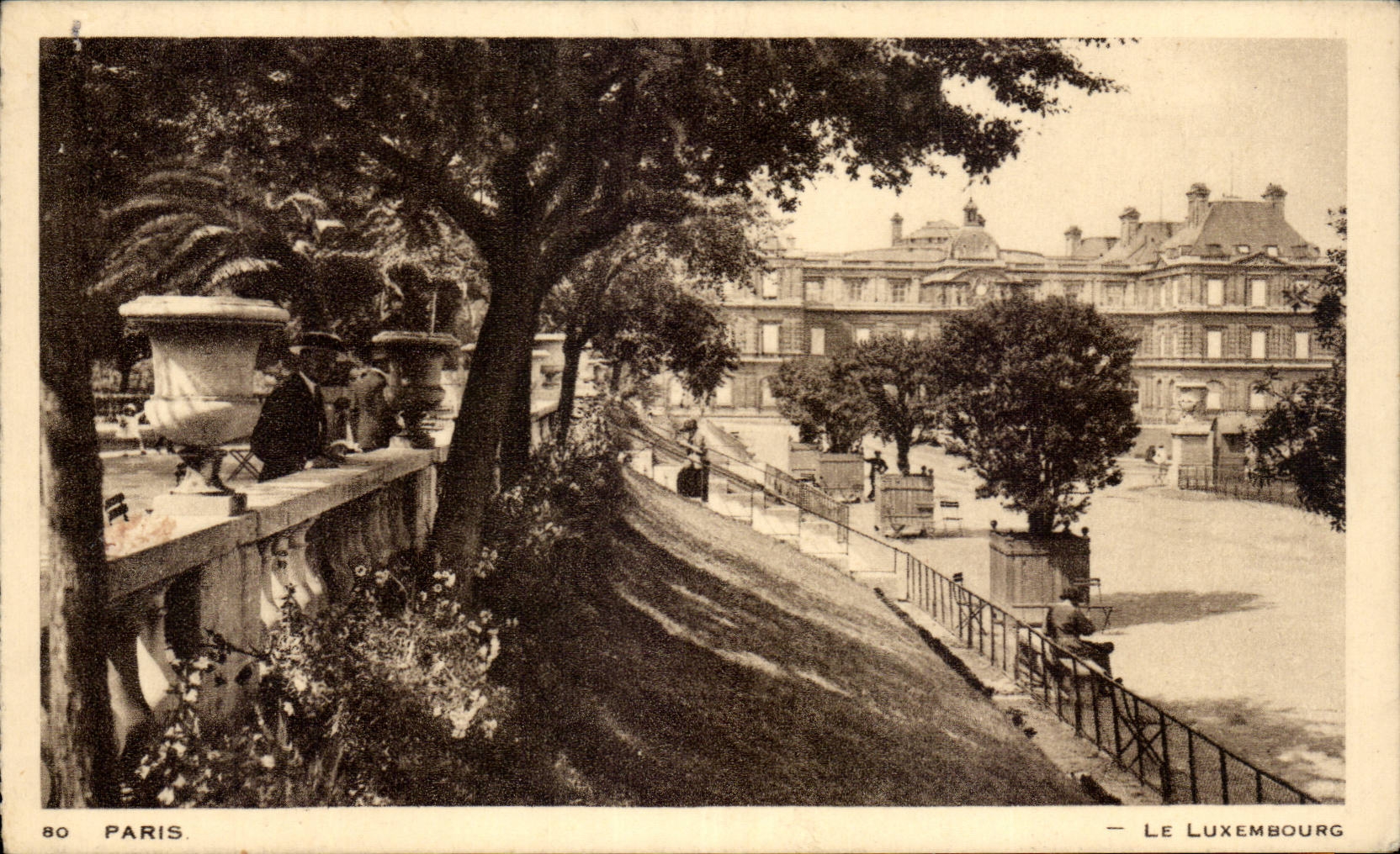 Paris - 6 - Jardin du Luxembourg - Illustration - CPA 