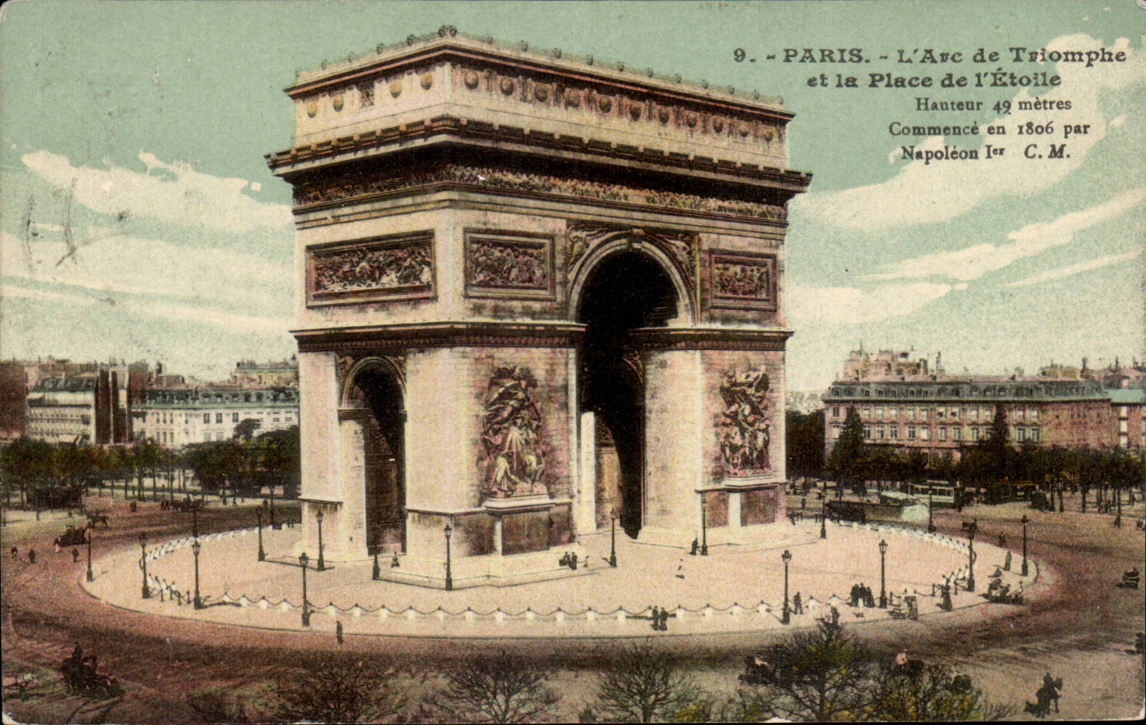 Paris - 8 - L'Arc de Triomphe - CPA 