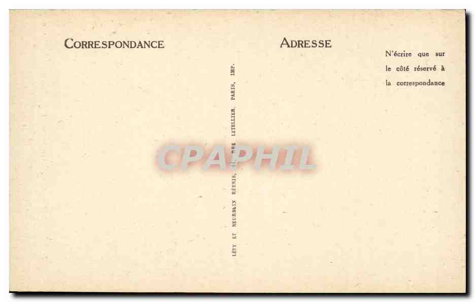 Paris - 1 - Monument de l'Incendie du Bazar de la Charite - CPA  — Rückseite